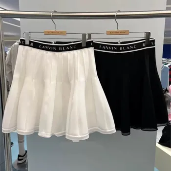 Женские теннисные юбки с высокой талией, Плиссированные юбки для гольфа с контролем живота