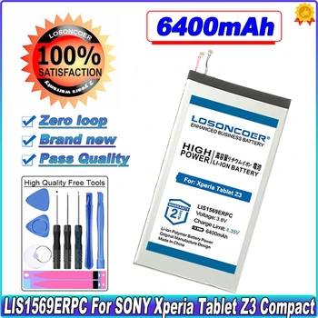 0 Цикл 100% Новый 6400 мАч LIS1569ERPC Аккумулятор Для Sony Xperia Tablet Z3 Compact SGP611 SGP612 SGP621 Батарея хорошего Качества