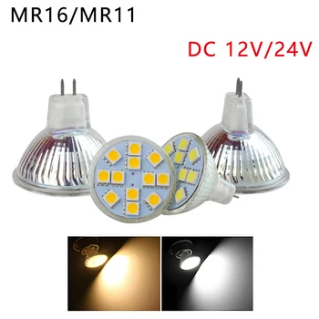 Светодиодная Лампочка MR11 3W 5W Светодиодный Прожектор MR16 Spotlight 240LM 480LM AC/DC12V 24V для Ландшафтного Встраиваемого Трекового Освещения