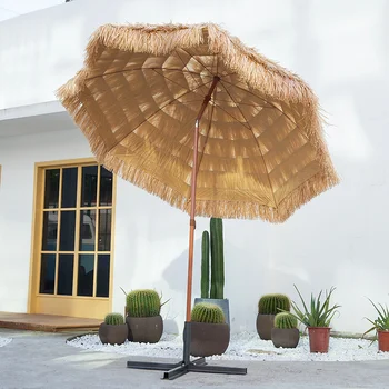 Сверхмощный зонт для патио, сад, бассейн, зонтик на заднем дворе, открытый пляж, солнцезащитные козырьки 2,0X2,0 м