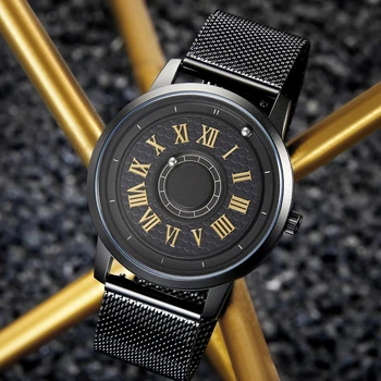 Мужские часы EUTOUR с магнитным аналогом, японские кварцевые часы, Женские наручные часы с оригинальным ремешком из нержавеющей стали, Reloj