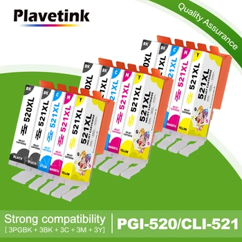 Plavetink Новый Чернильный Картридж PGI520 CLI521 Для Canon PIXMA ip3600 ip4600 ip4700 MX860 MX870 MP540 MP550 MP560 MP620 MP630 MP640